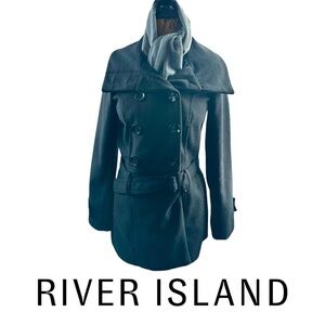 River Island Wool Blend Coat US S